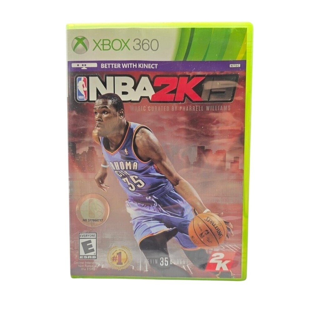 NBA 2K15 Xbox 360 Kevin Durant Cover Complete Disc Case‎ Basketball